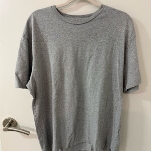 Topman Heather Gray Short Sleeve Tee